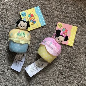 Mickey and Minnie Mouse cupcake birthday tsum tsum!